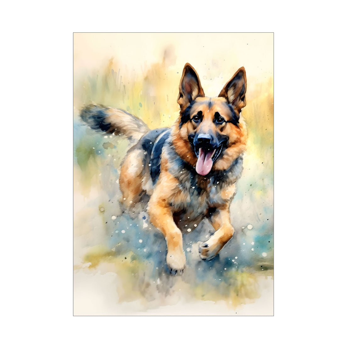 The Joyful German Shepherd