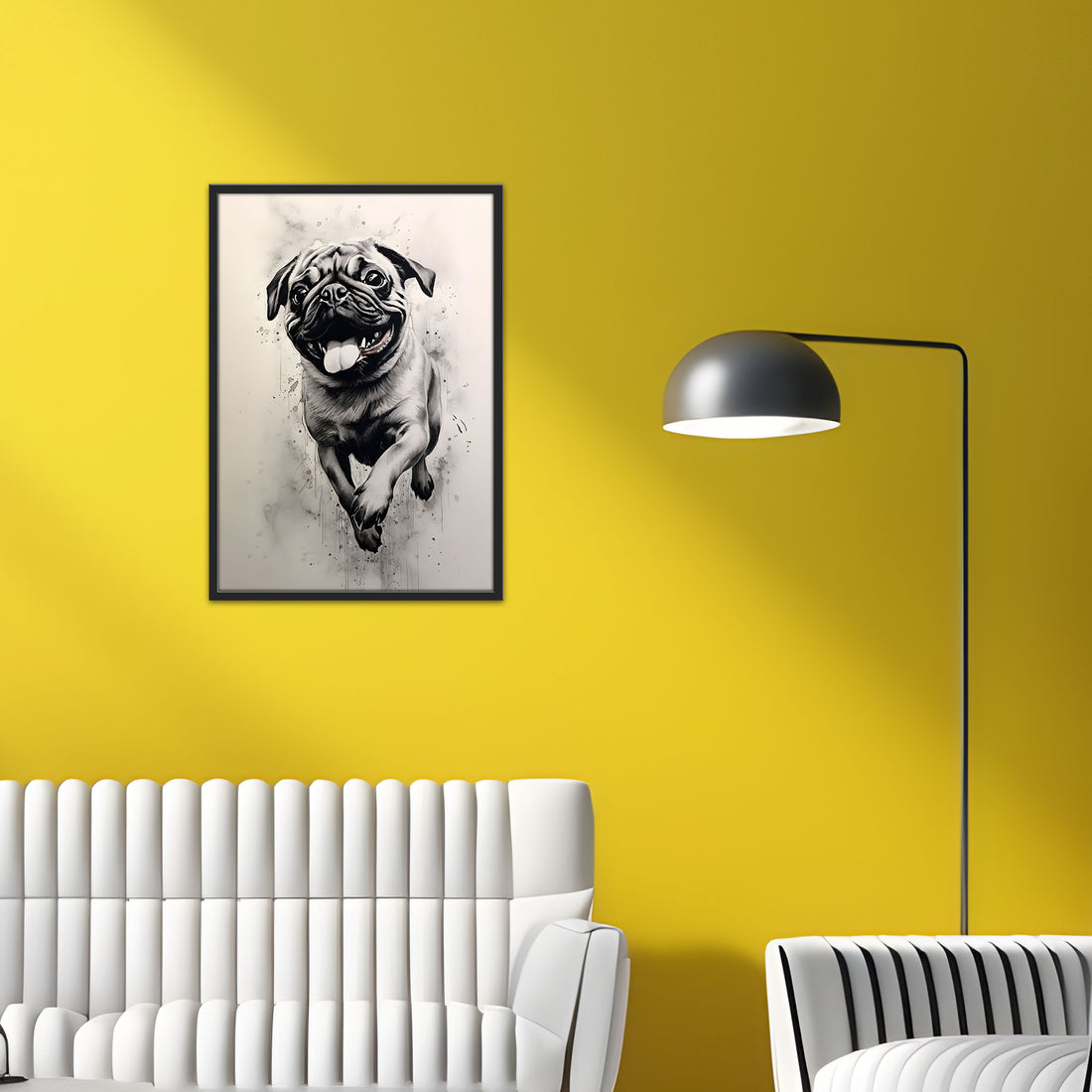 Pug's Playful Sprint