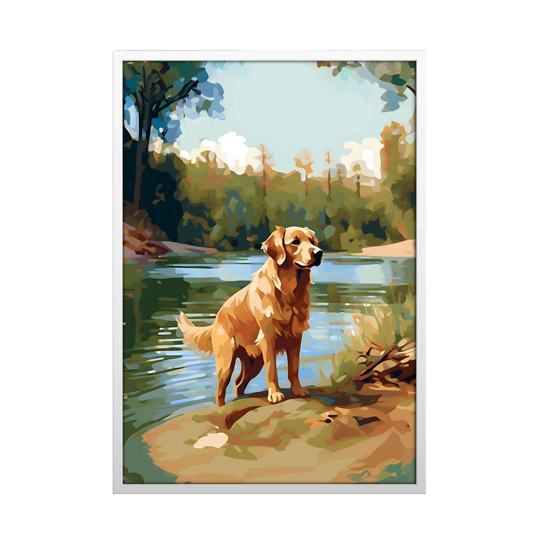 Golden Retriever's Moment