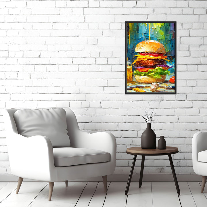 Van Gogh-Inspired Burger