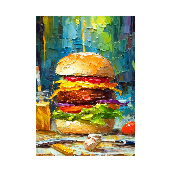 Van Gogh-Inspired Burger