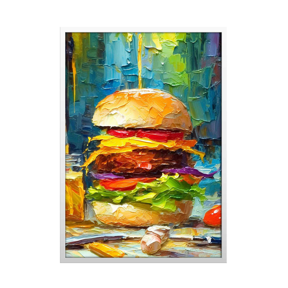 Van Gogh-Inspired Burger