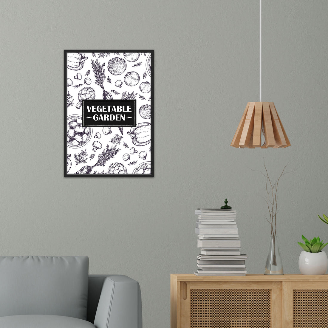 Vegetable Garden Doodle Poster