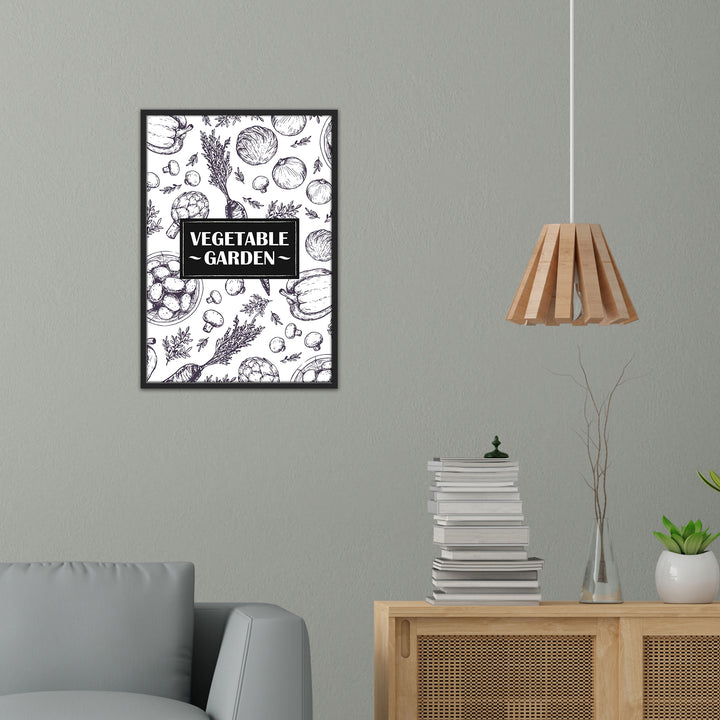 Vegetable Garden Doodle Poster