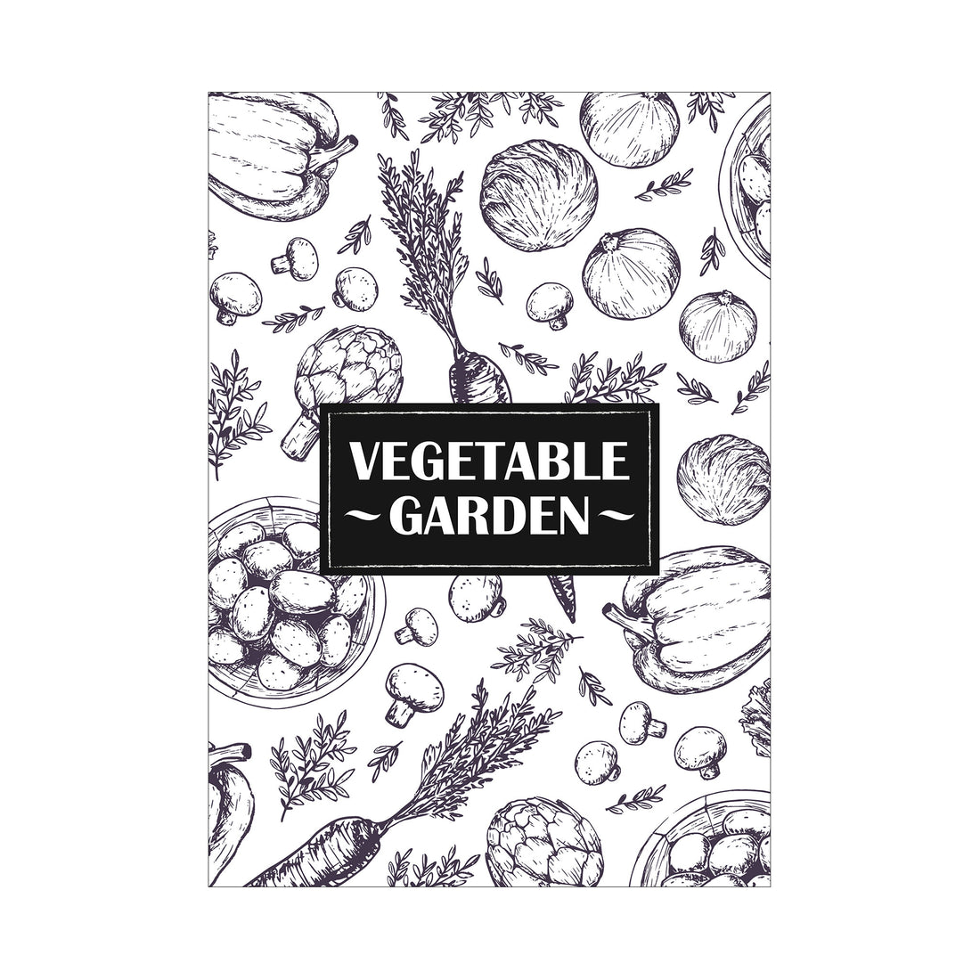 Vegetable Garden Doodle Poster