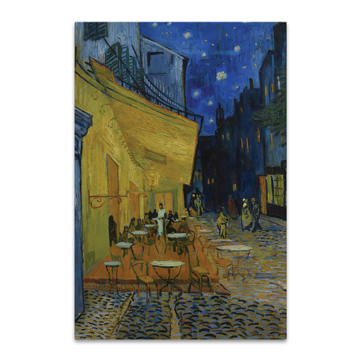 A Cafe Terrace at Night