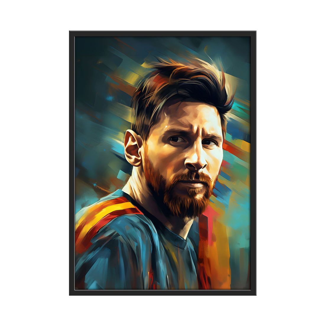 Lionel Messi Brushstrokes