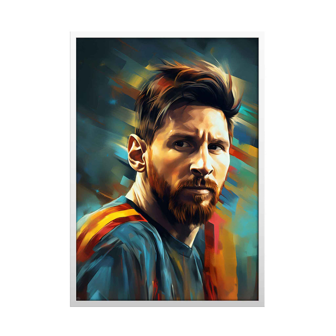 Lionel Messi Brushstrokes