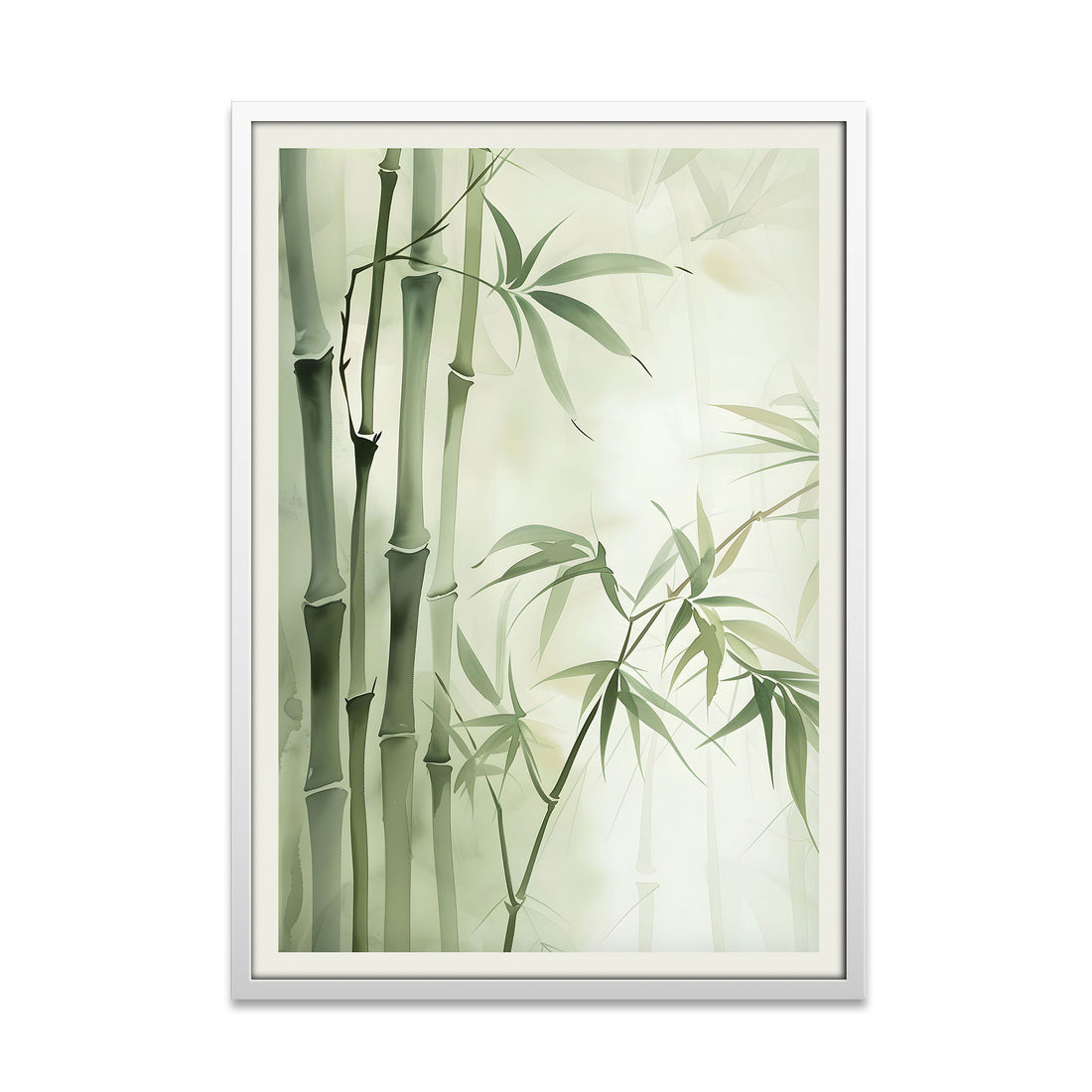 Bamboo Forest in Ink Wash